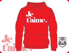 TFA Je t'aime hoodie white