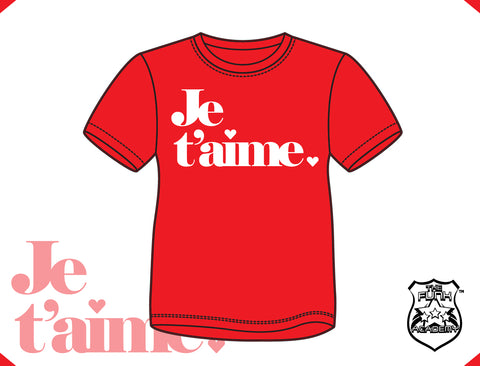 Je t'aime white t-shirt