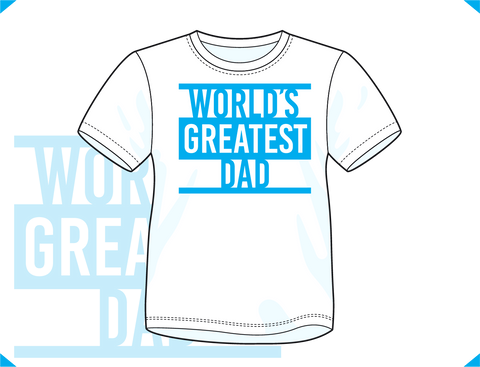 World's Greatest Dad blue