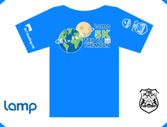 The Funk Academy & Lamp 5k 2022 (Funky Blue unisex t-shirt)