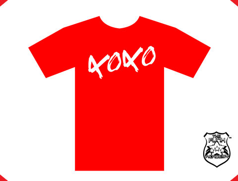 TFA HUGS & KISSES XOXO t-shirt red (w)