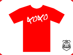 TFA HUGS & KISSES XOXO t-shirt red
