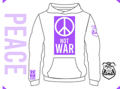 TFA PEACE not WAR hoodie purple