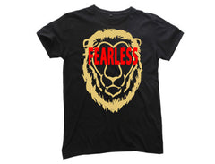 TFA Lion Fearless Mens Black Tee