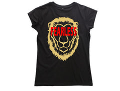 TFA Lion Fearless (W) Black Tee