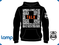 TFA TALK is Positive HOODIE Black (W)