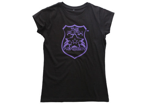 TFA Classic womens black purple logo