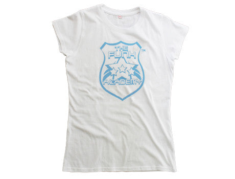 TFA Classic womens white cyan logo