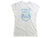TFA Classic womens white cyan logo