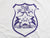 TFA Classic womens white purple logo